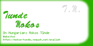 tunde mokos business card