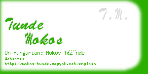 tunde mokos business card